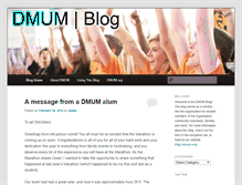 Tablet Screenshot of blog.dmum.org